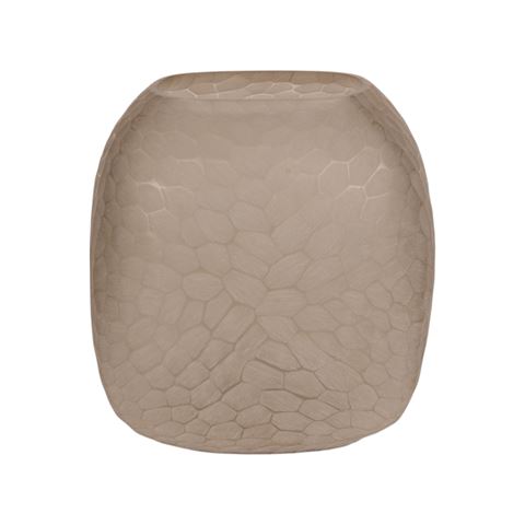 Vaas Pebble S 22 cm - Bruin - Glas