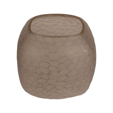 Vaas Pebble S 22 cm - Bruin - Glas