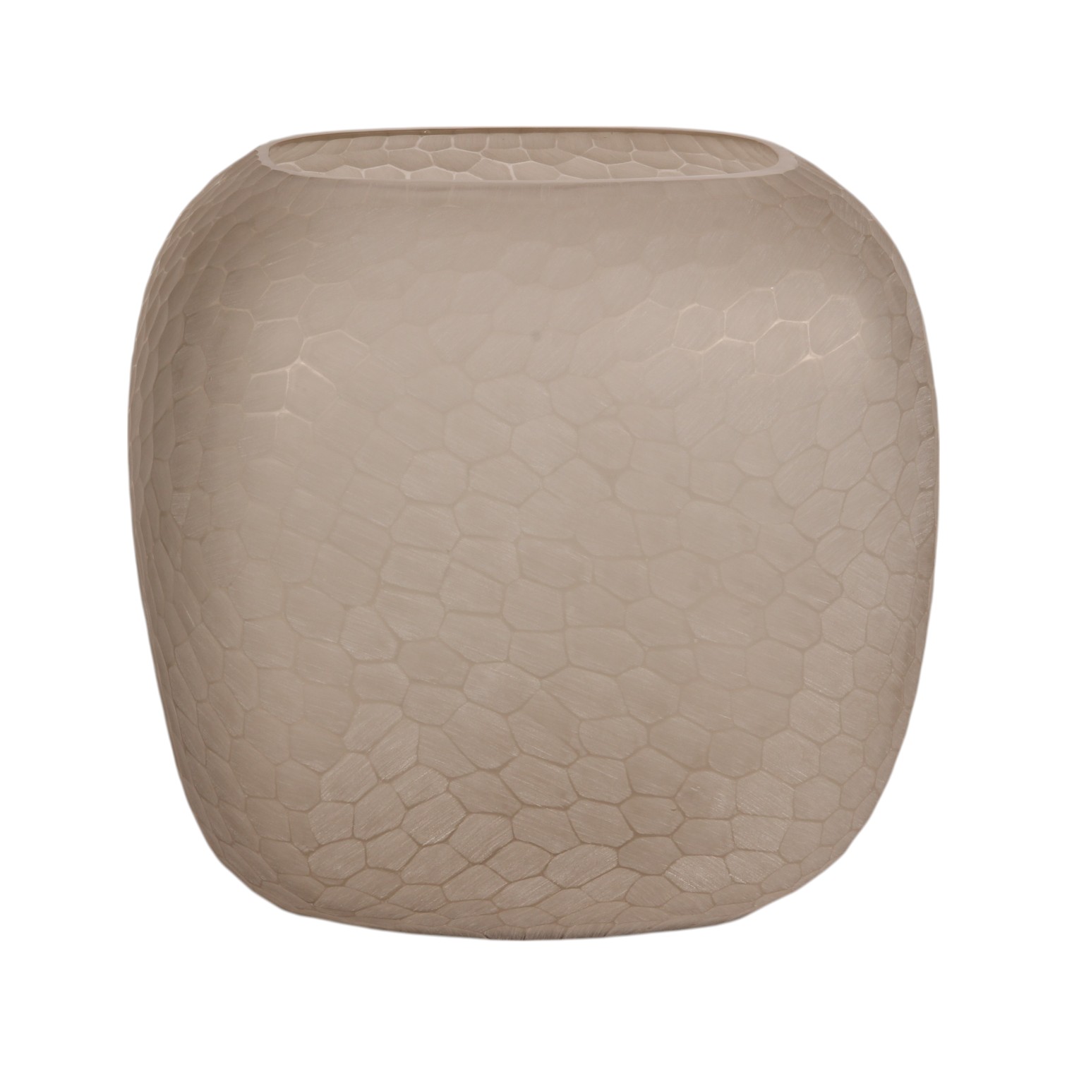 Vaas Pebble M 26 cm - Bruin - Glas