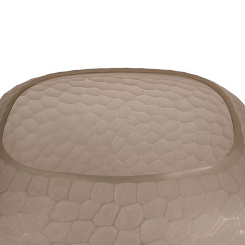 Vaas Pebble M 26 cm - Bruin - Glas