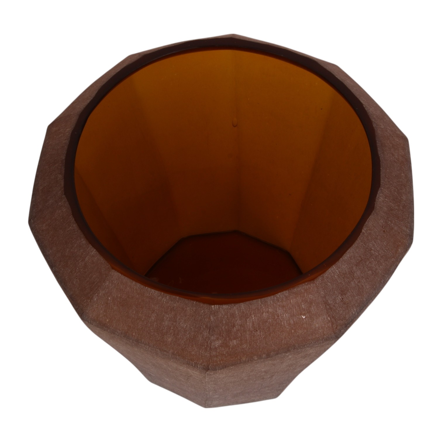 Vaas Diamond M 23 cm - Amber - Glas