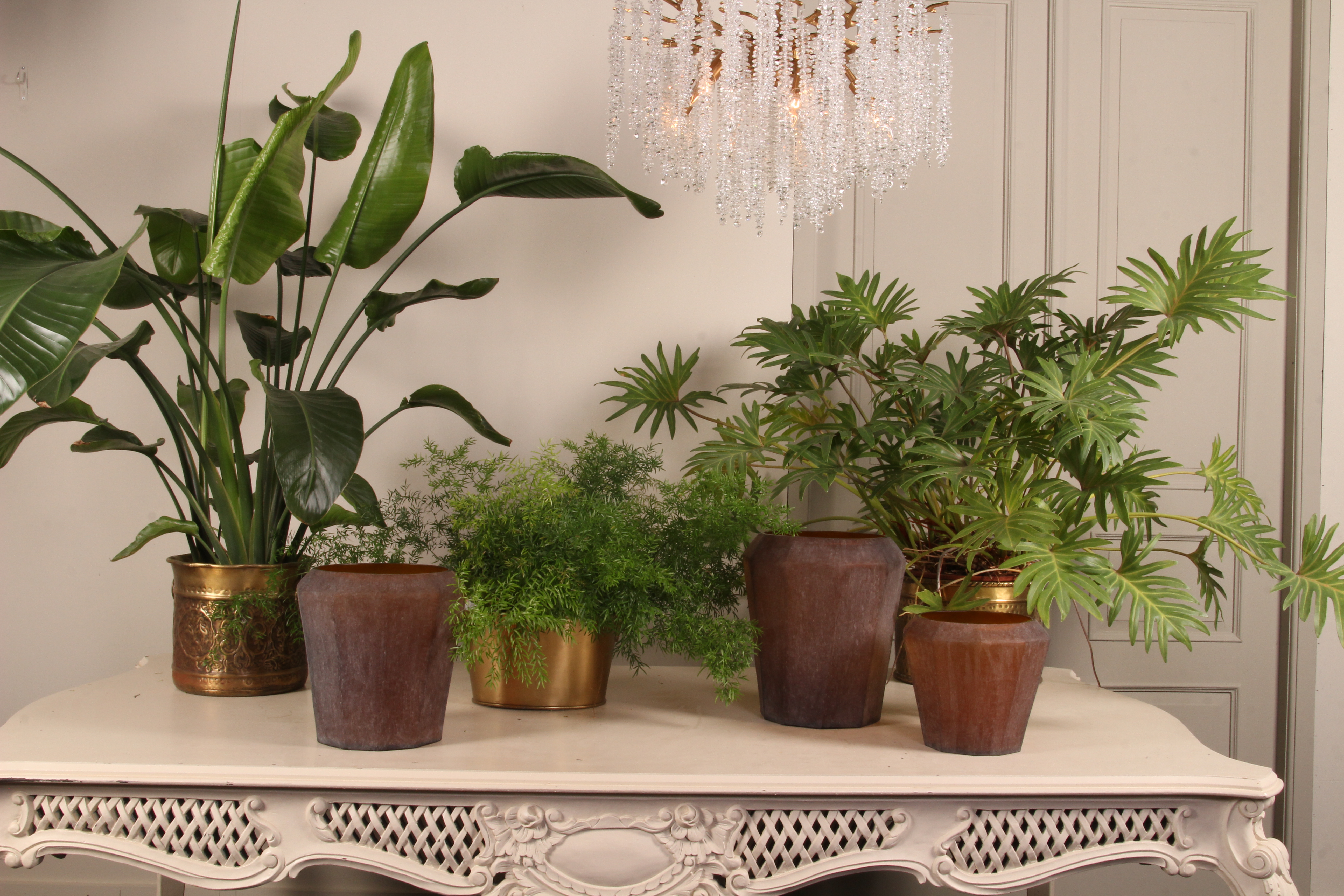 Vaas Diamond L 29 cm - Amber - Glas