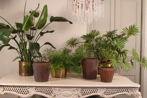 Diamond Vase L 29 cm - Amber - Glass