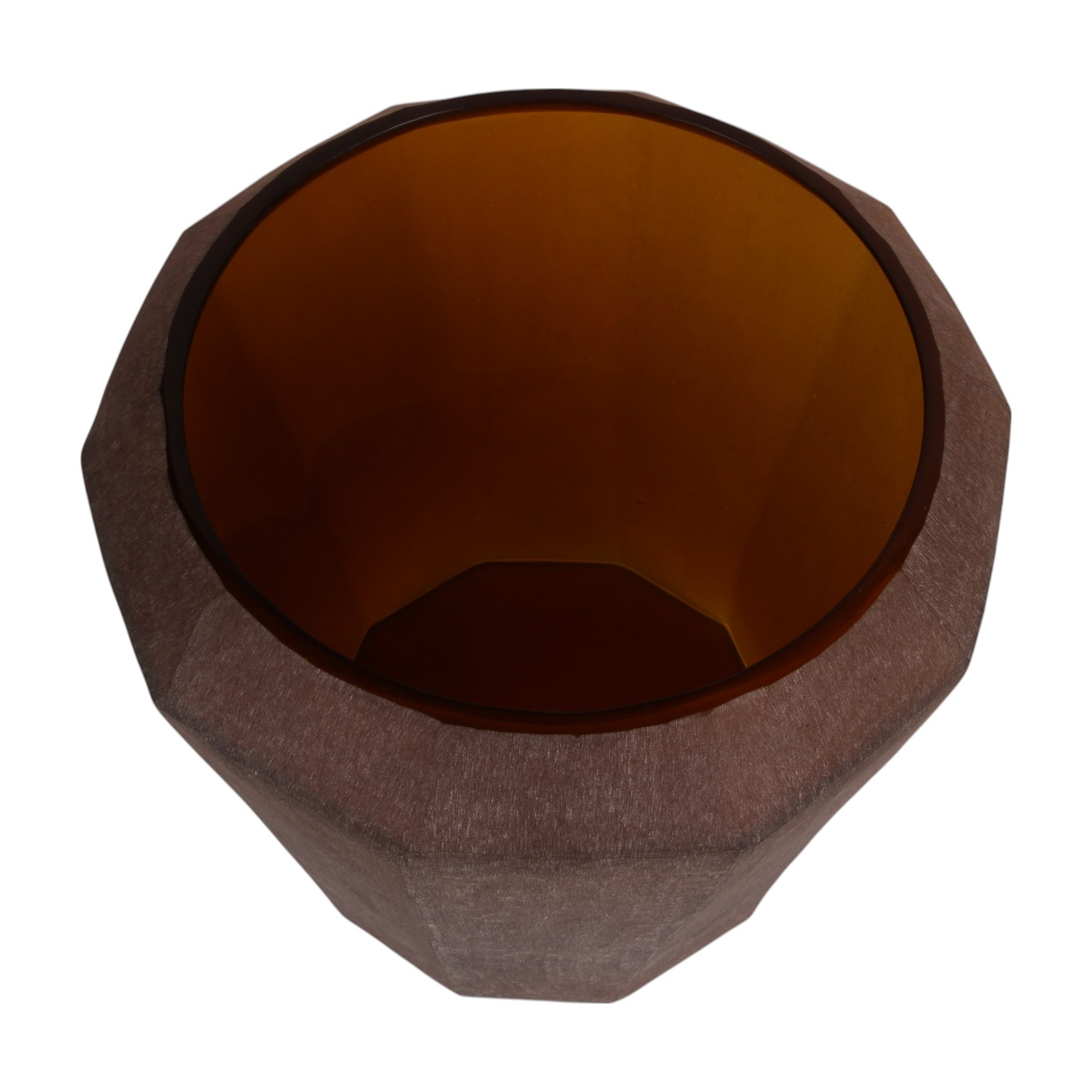 Vaas Diamond L 29 cm - Amber - Glas