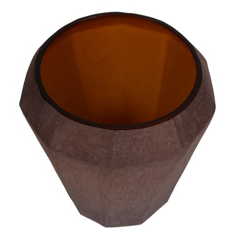 Vaas Diamond S 16 cm - Amber - Glas