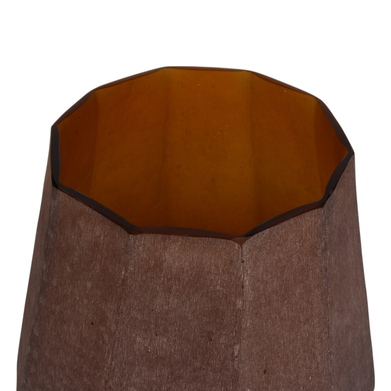 Vaas Diamond L 29 Cm - Amber - Glas