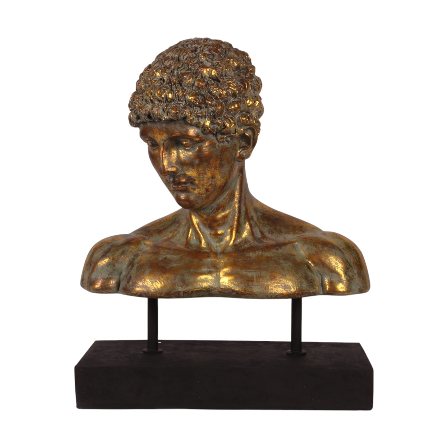 Bust on Stand 53 cm - Gold - Resin