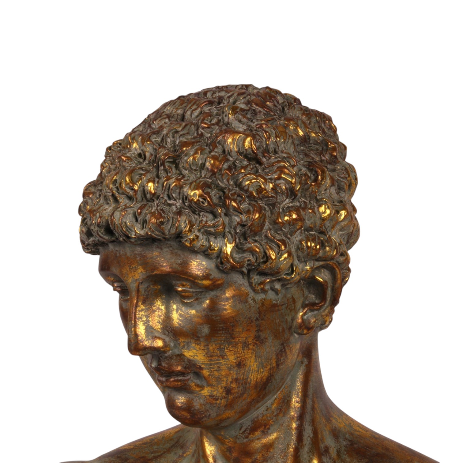 Bust on Stand 53 cm - Gold - Resin