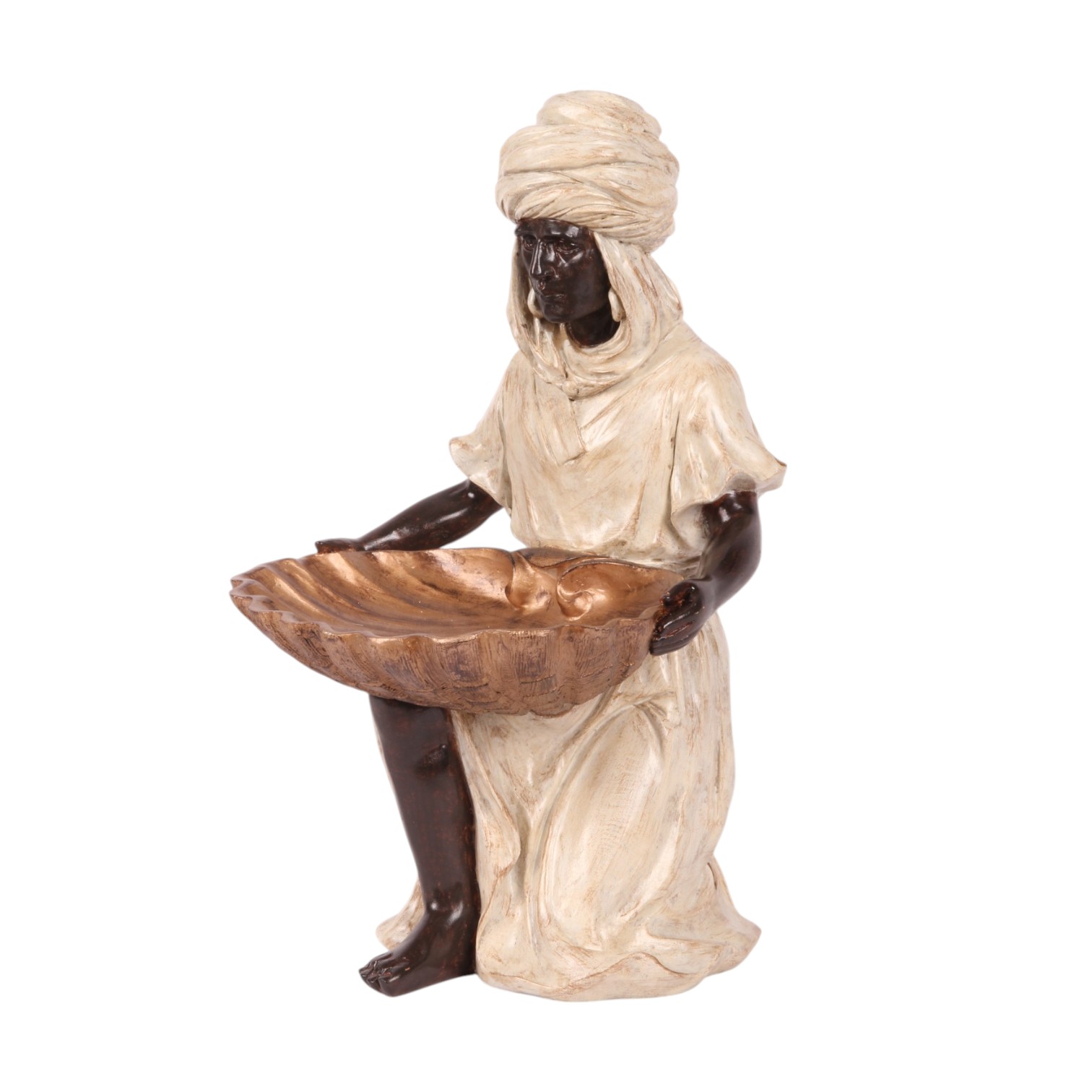 Moorse figuur 36,5 cm - ivoor - hars