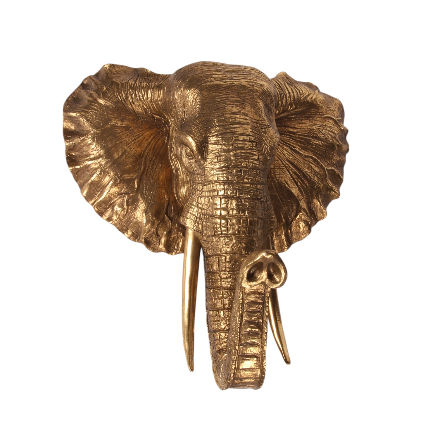 Elephant Ornament 23 cm - Gold - Resin