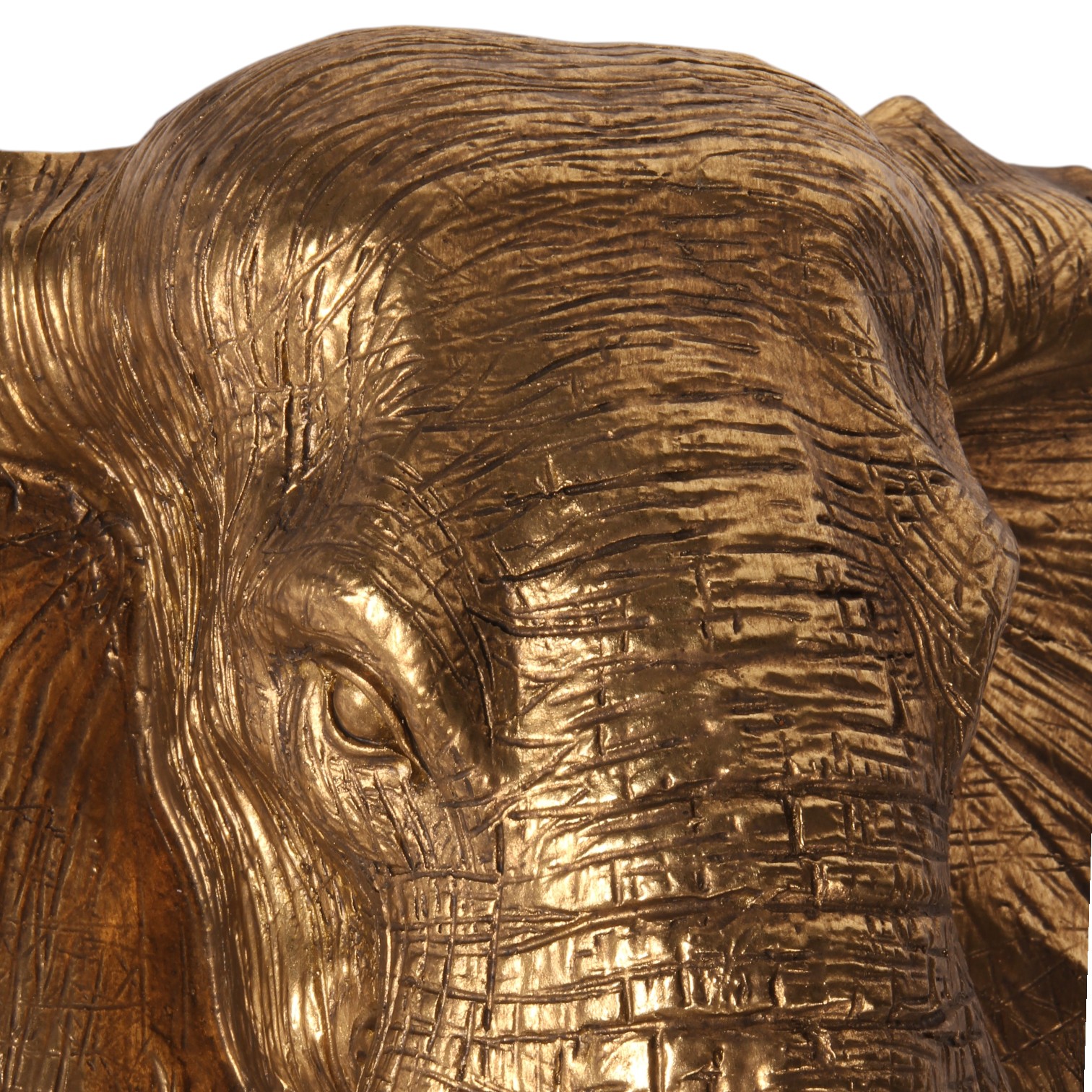 Elephant Ornament 23 cm - Gold - Resin