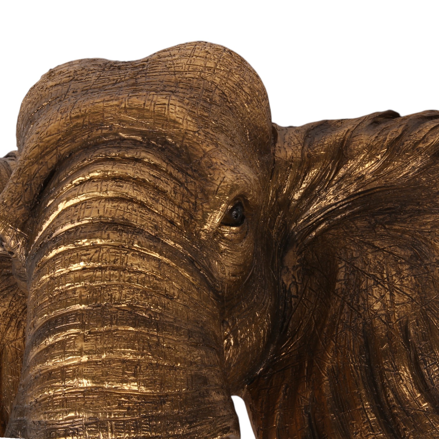 Décoration éléphant 61 cm - Doré - Résine