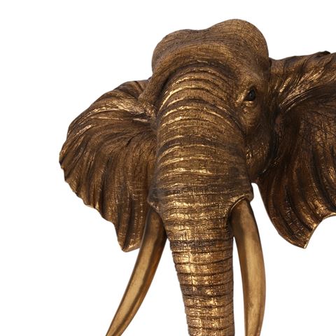 Olifant 61 cm - Goud - Resin