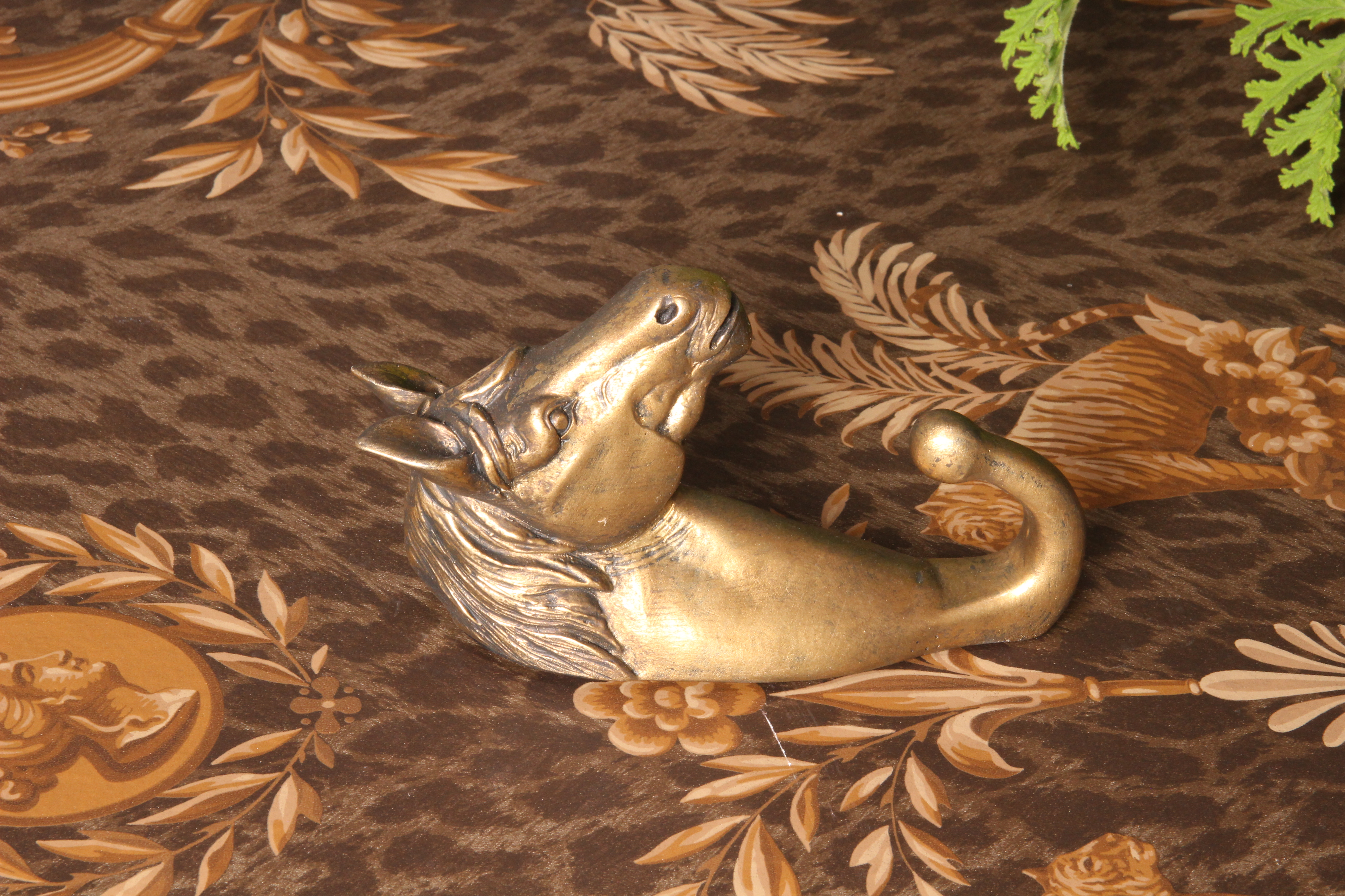Wandhaak Paard 15 cm - Goud - Resin