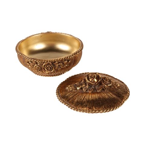 Boîte à Fleurs 8,5 cm - Doré - Résine