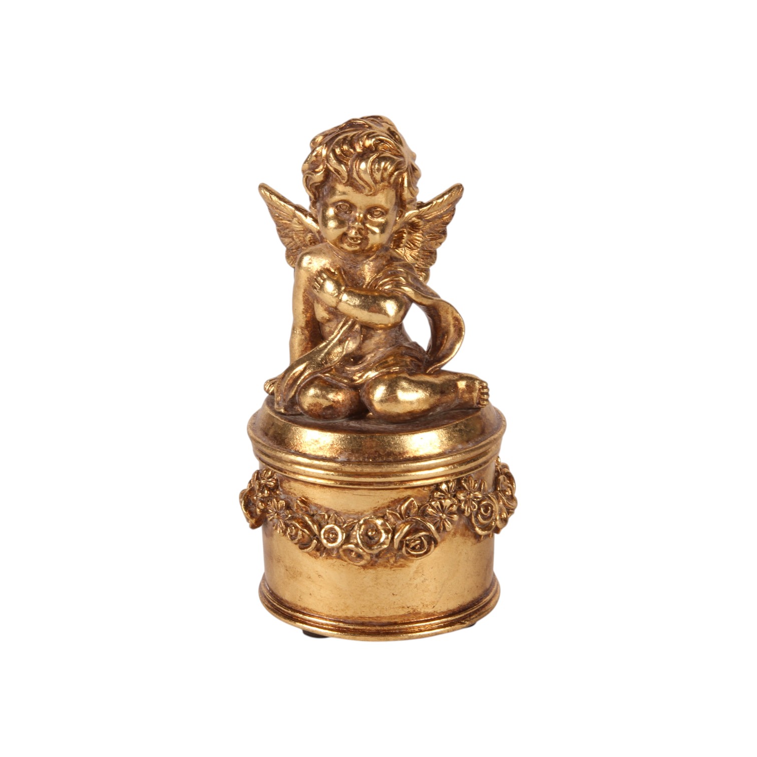 Sieradendoos Engel 11 cm - Goud - Resin