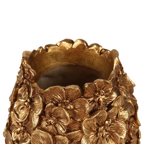 Vaas Orchidee 19,5 cm - Goud - Resin