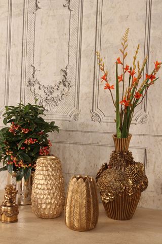 Vaas Veren S 10,5 cm - Goud - Resin