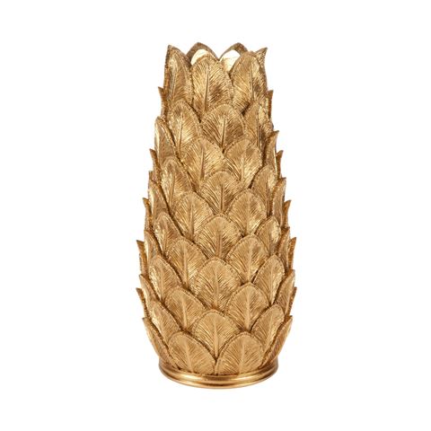 Vaas Waaier 21 cm - Goud - Resin
