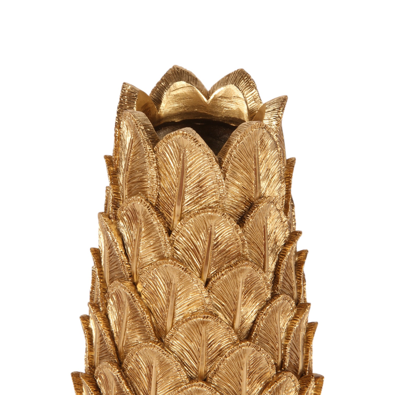 Fan-Shaped Vase 21 cm - Gold - Resin