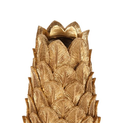 Vaas Waaier 21 cm - Goud - Resin