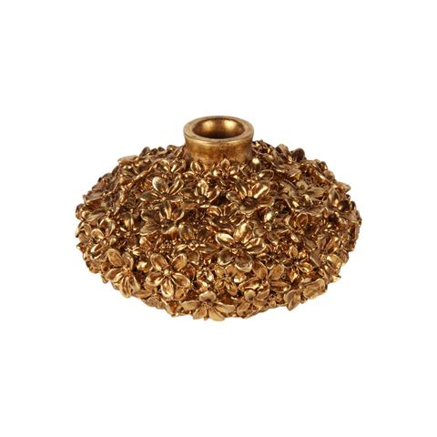 Vaas Bloemen 7,8 cm - Goud - Resin