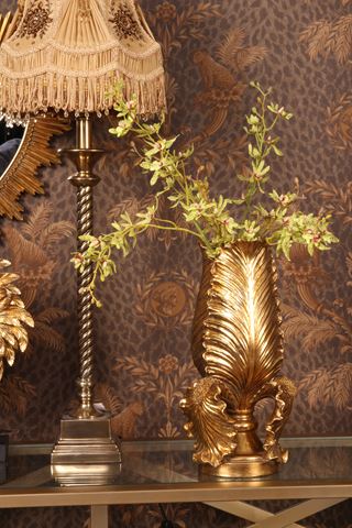 Antigue Vase 36.8 cm - Gold - Resin