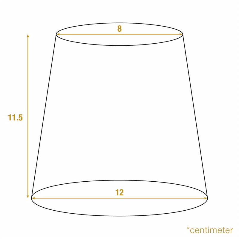 Lampshade 12 cm - Clip-On- Blue - Fabric