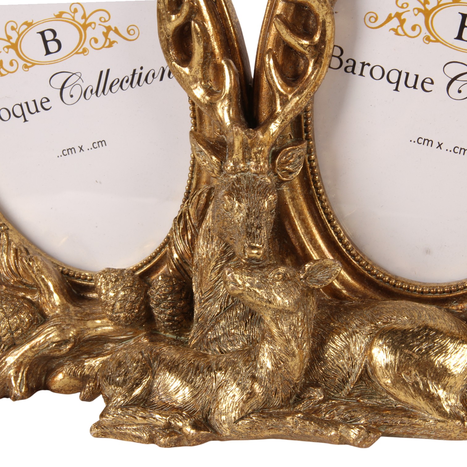 Fotolijst Collage hert 9 x 13 cm - Goud - Resin