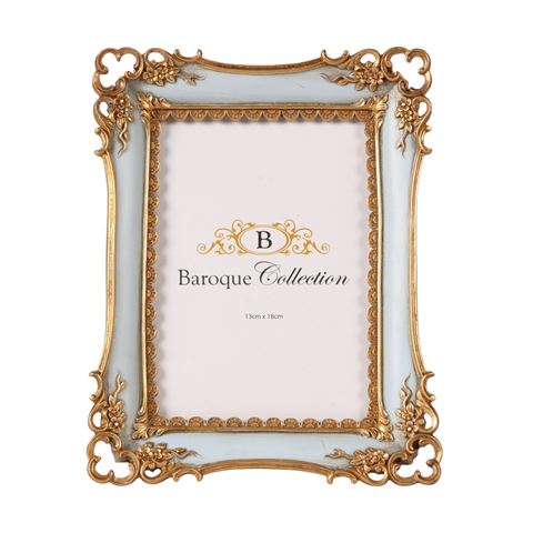 Fotolijst 13 x 18 cm - Blauw - Resin