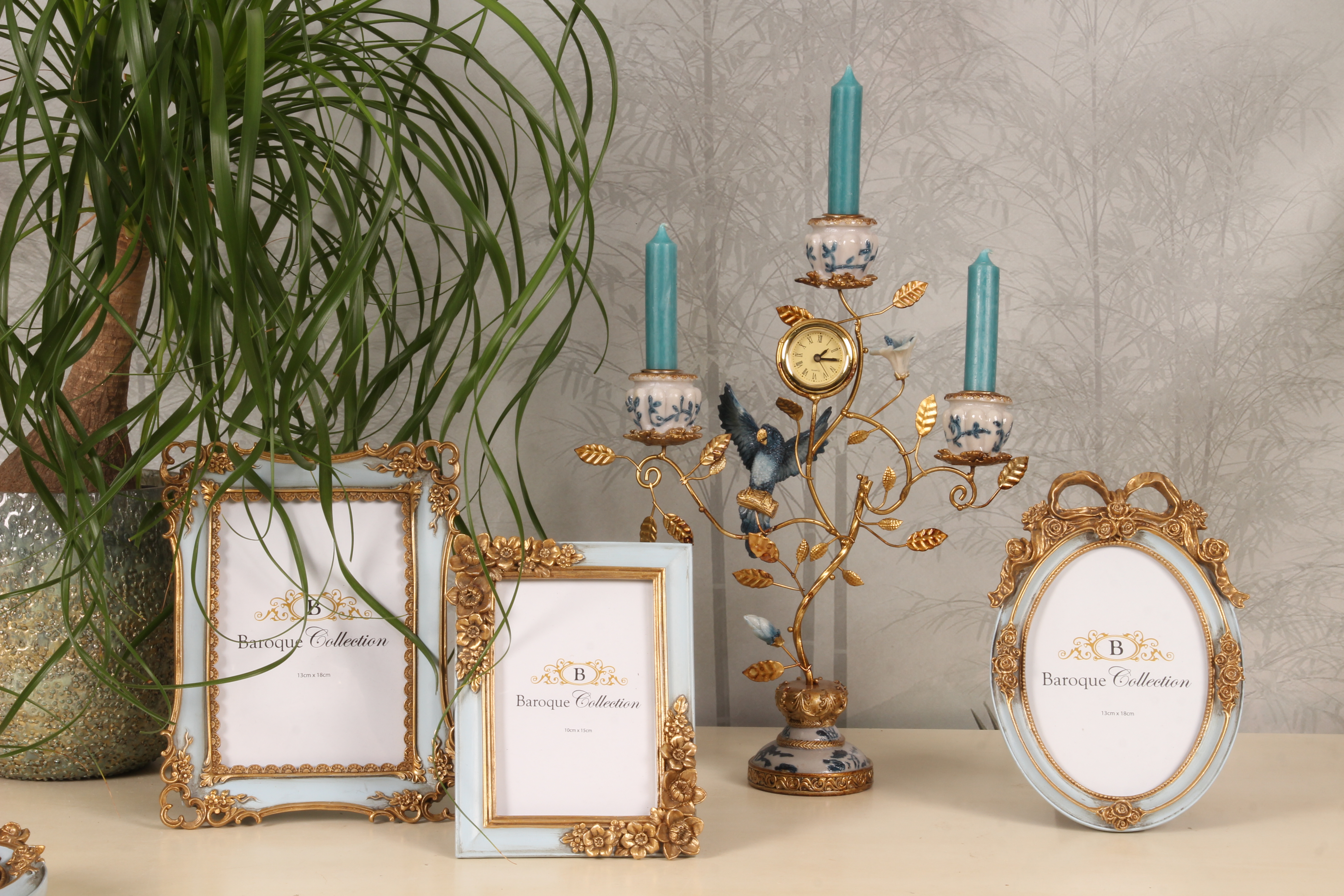 Fotolijst 13 x 18 cm - Blauw - Resin