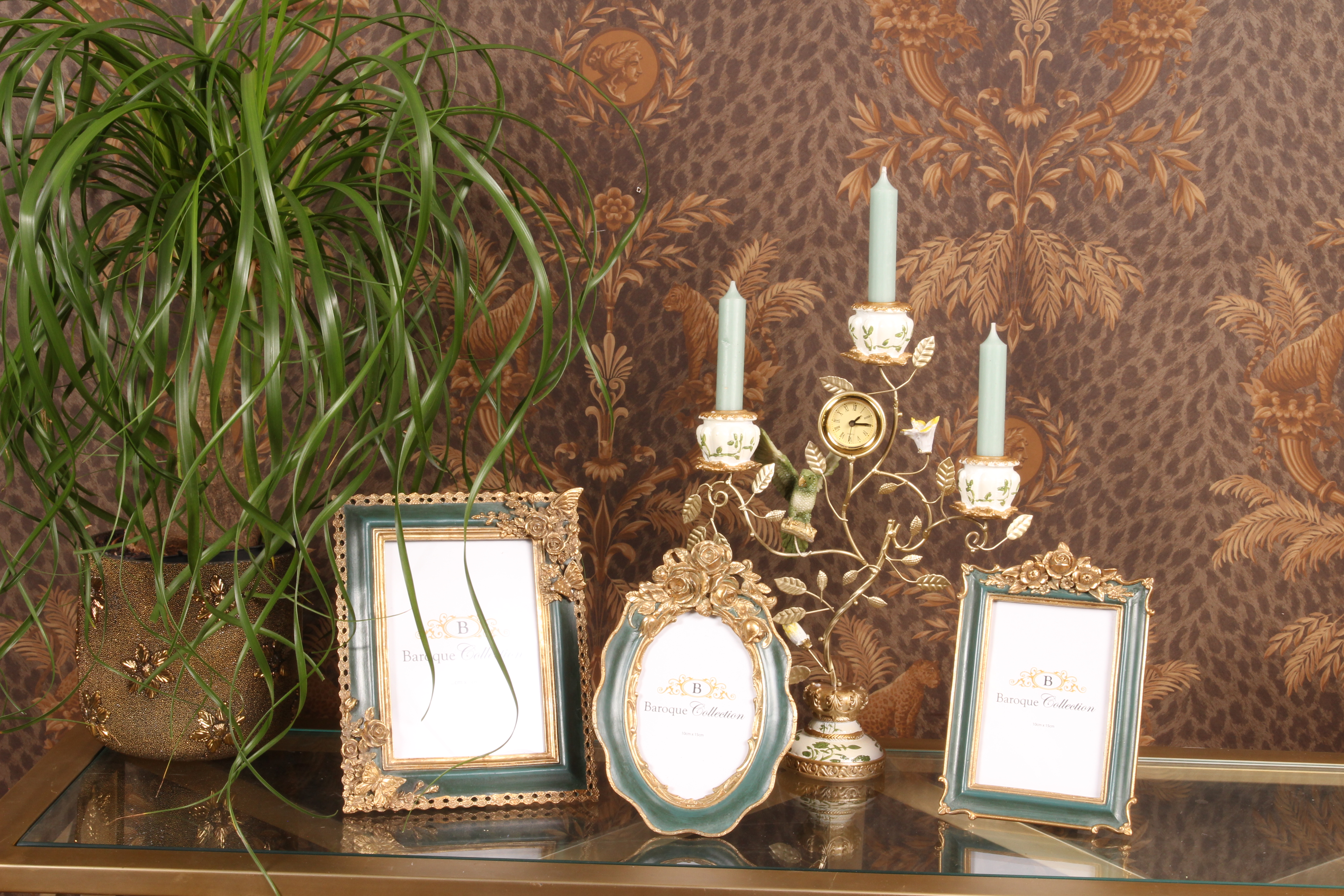 Fotolijst 9 x 13 cm - Groen - Resin