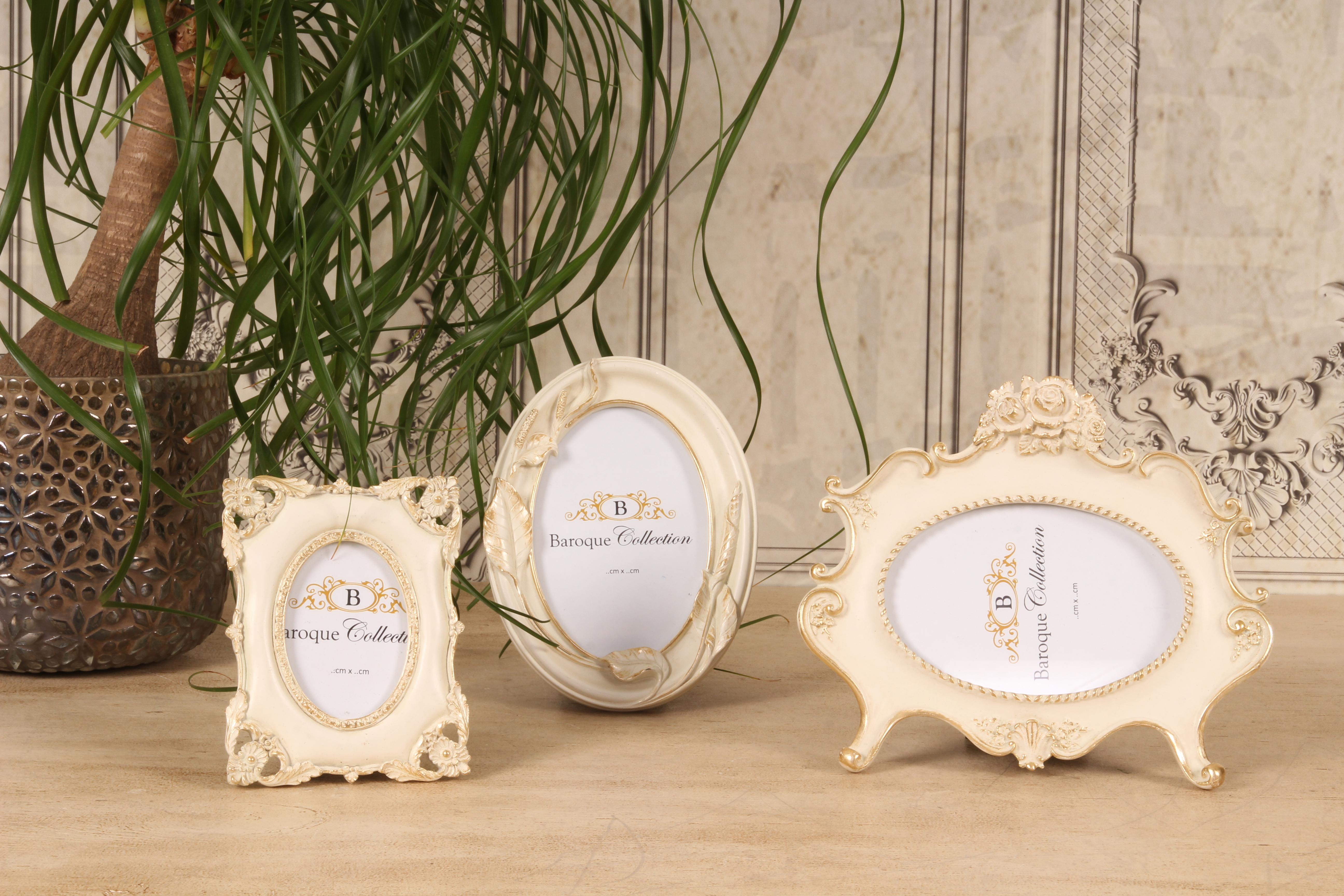 Fotolijst 10 x 15 cm - Crème - Resin