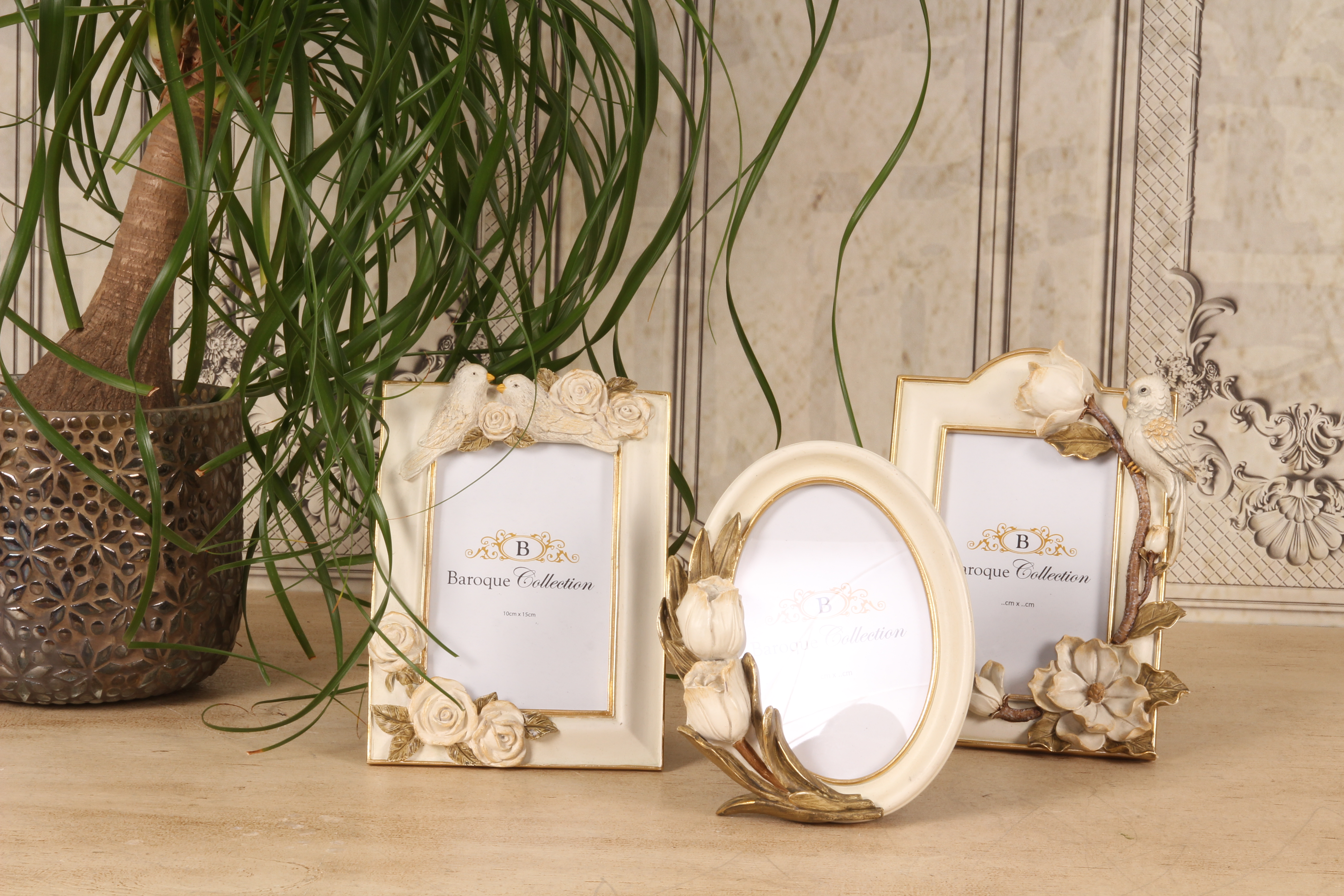 Fotolijst 10 x 15 cm - Crème - Resin