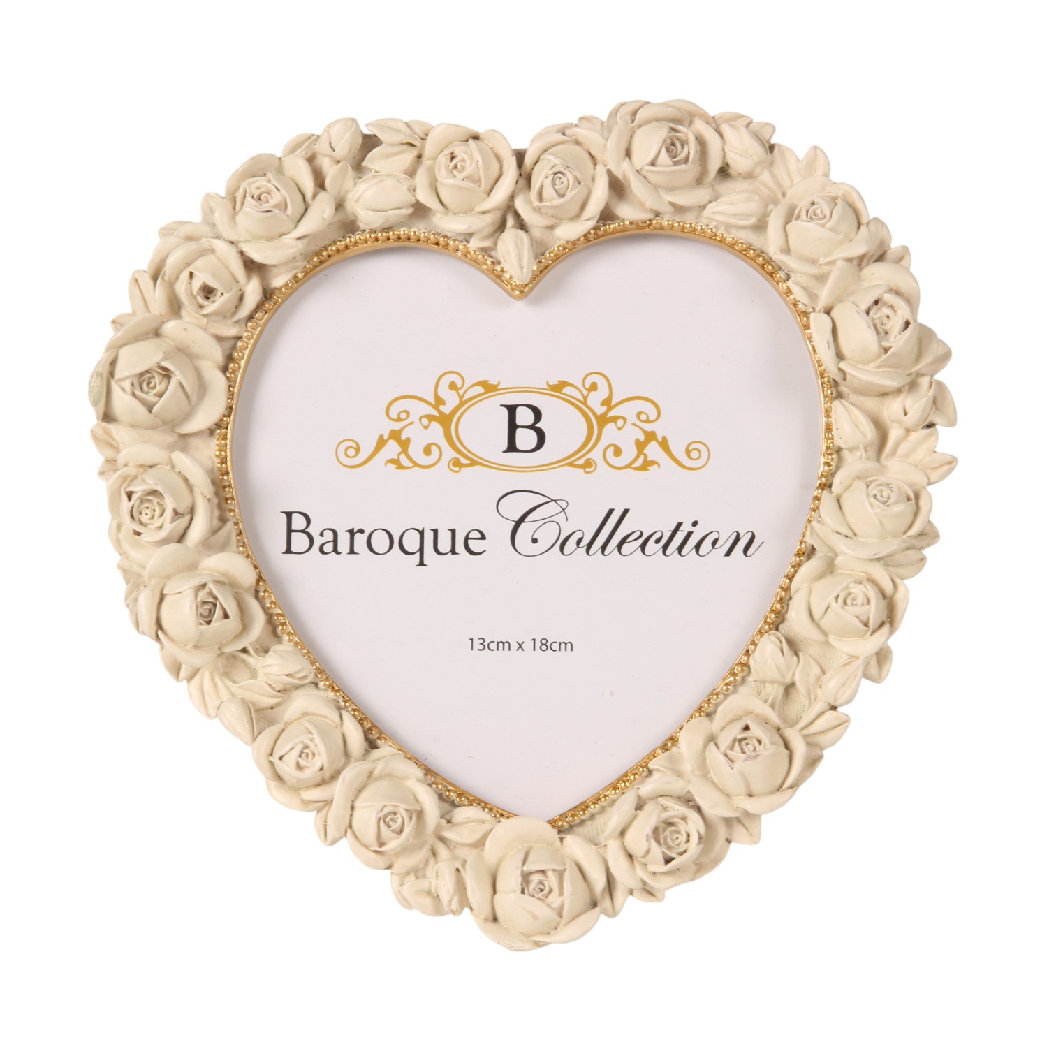 Fotolijst 13 x 18 cm - Crème - Resin