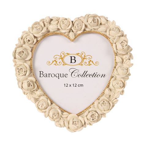 Fotolijst 12 x 12 cm - Crème - Resin