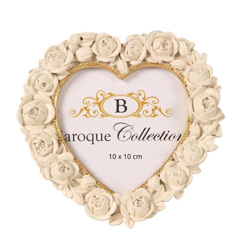 Fotolijst 10 x 10 cm - Crème - Resin