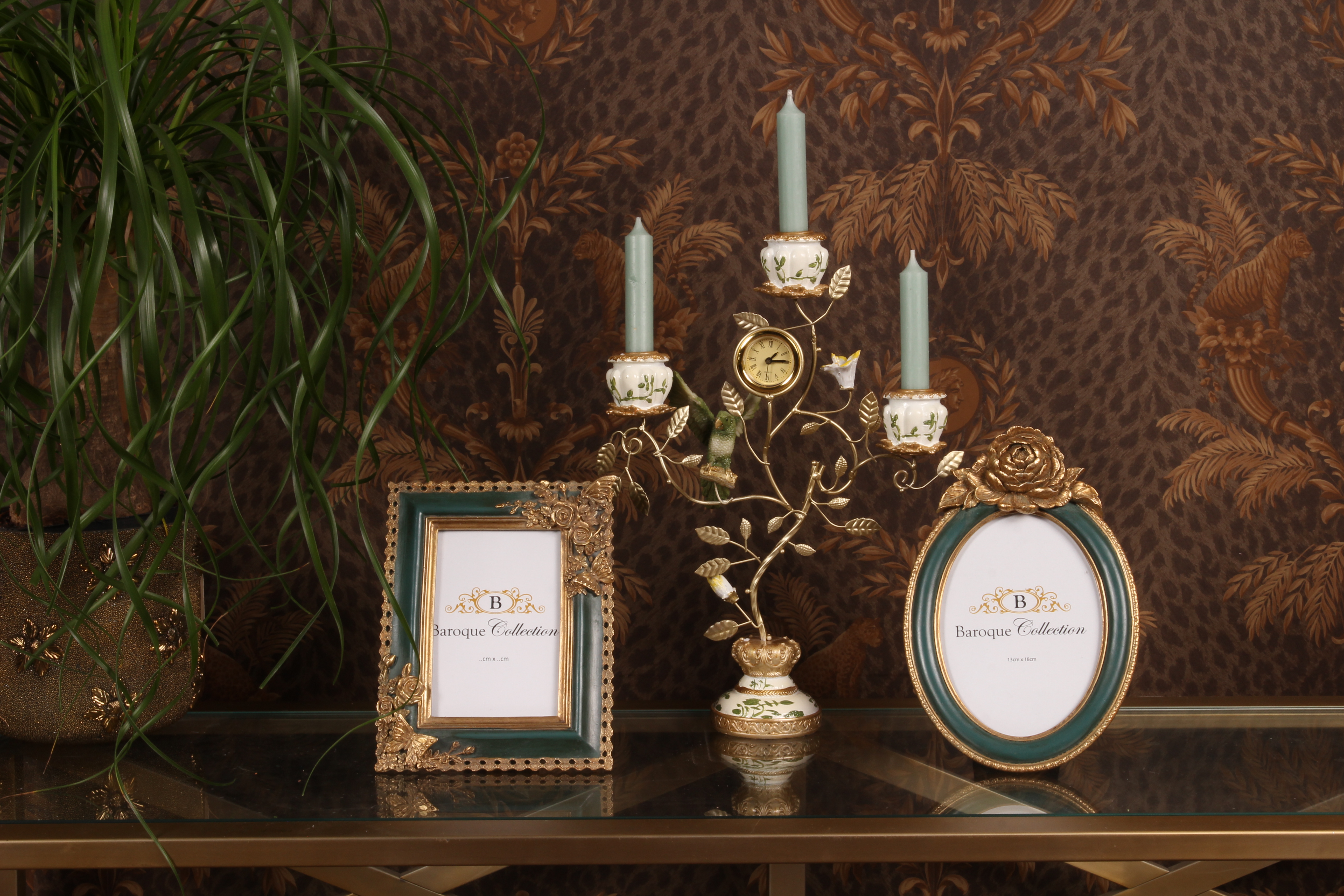 Fotolijst 13 x 18 cm - Groen - Resin