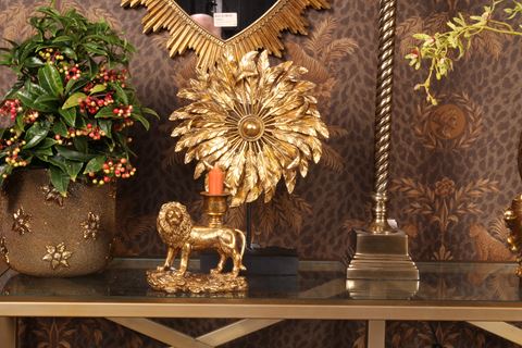 Ornament Veer 36,5 cm - Goud - Resin