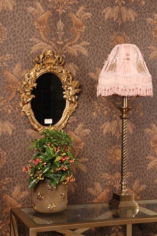 Angel Mirror 37 cm - Gold - Resin