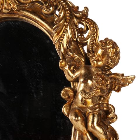 Angel Mirror 37 cm - Gold - Resin