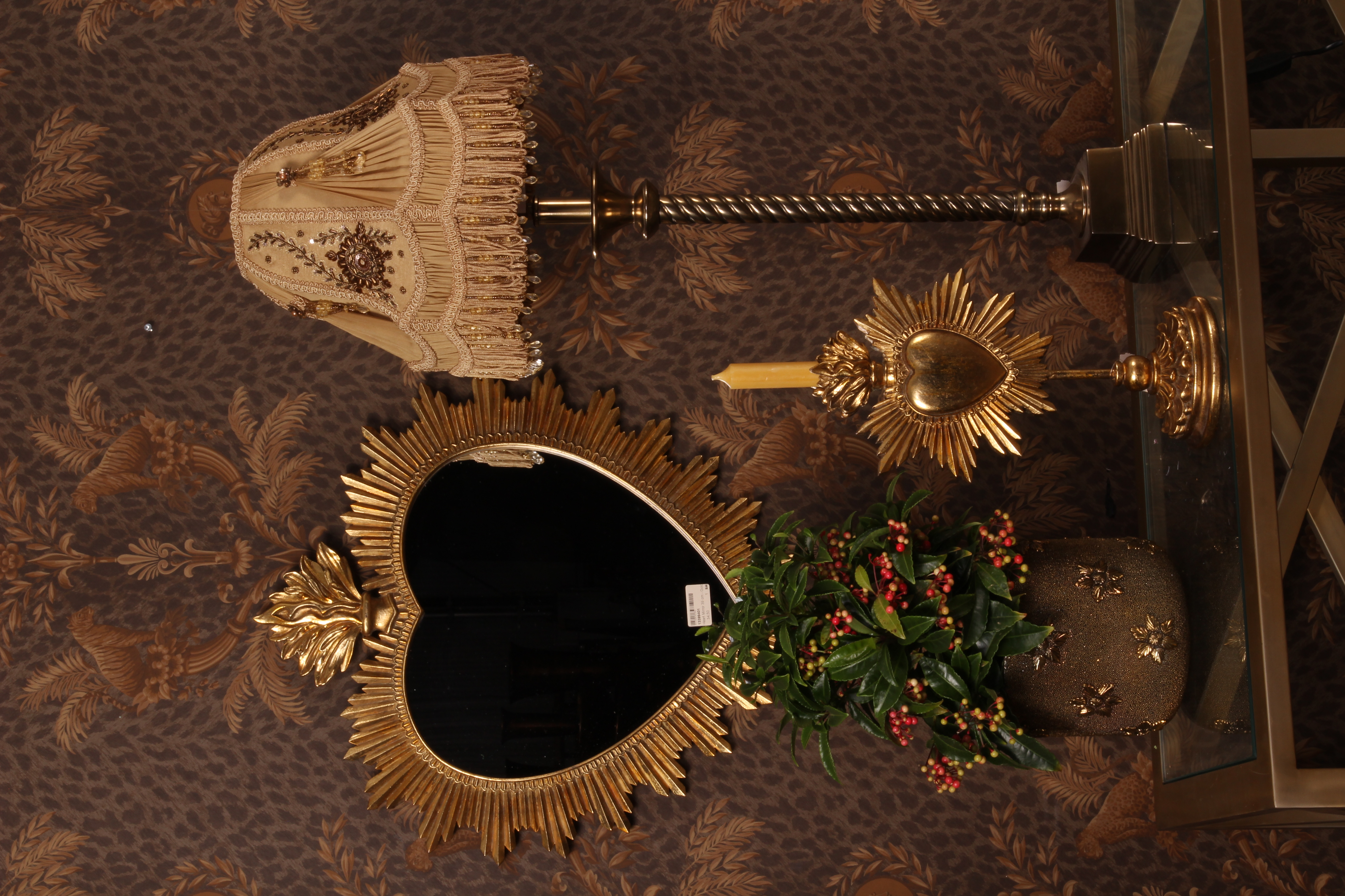 Spiegel Hart 39 cm - Goud - Resin