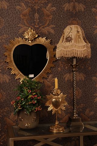 Spiegel Hart 39 cm - Goud - Resin