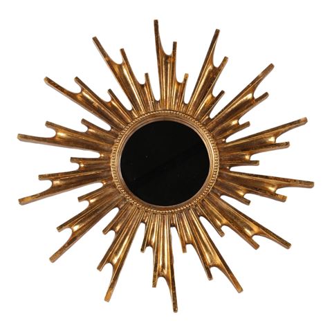 Spiegel Zon 48,5 cm - Goud - Resin