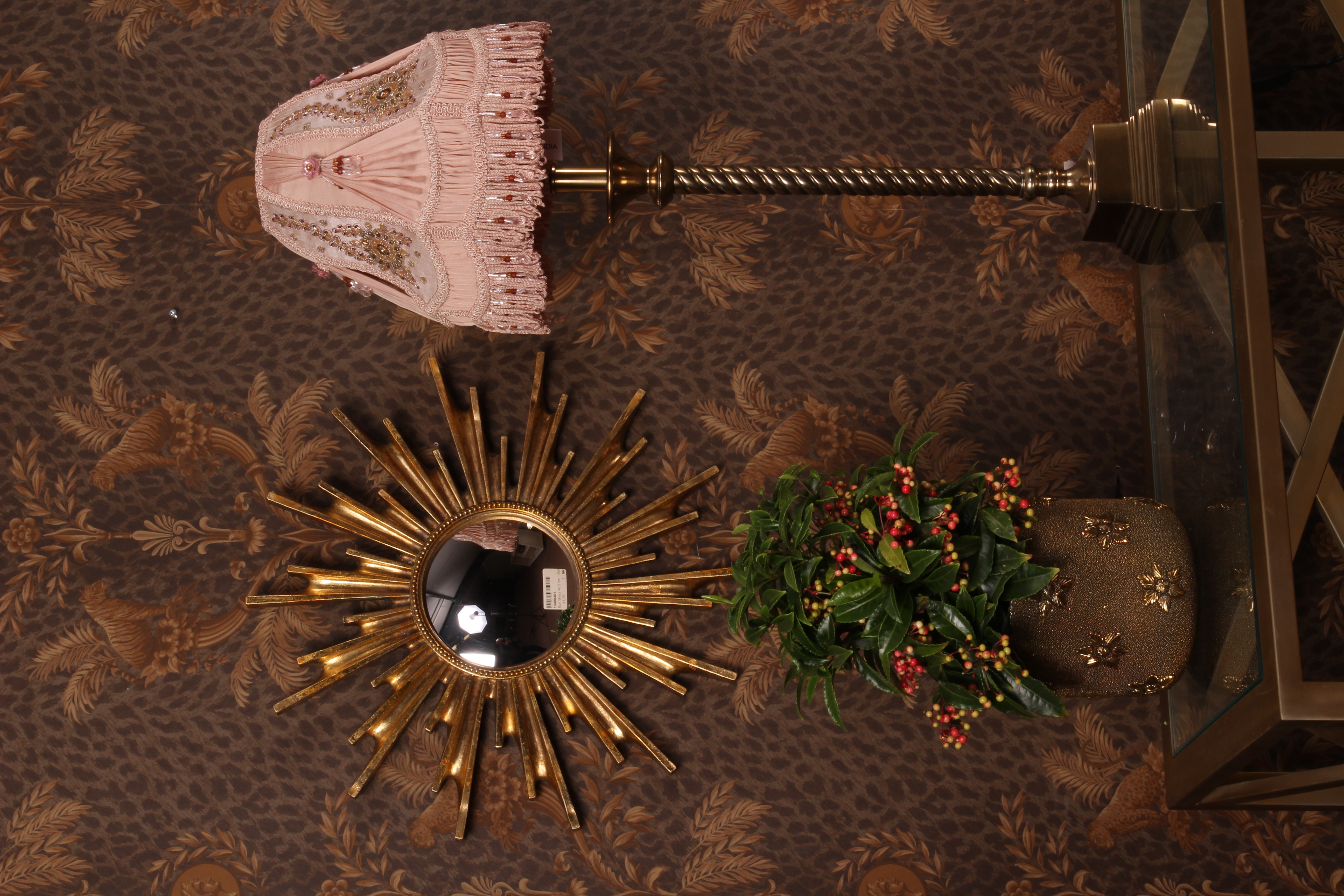 Spiegel Zon 48,5 cm - Goud - Resin