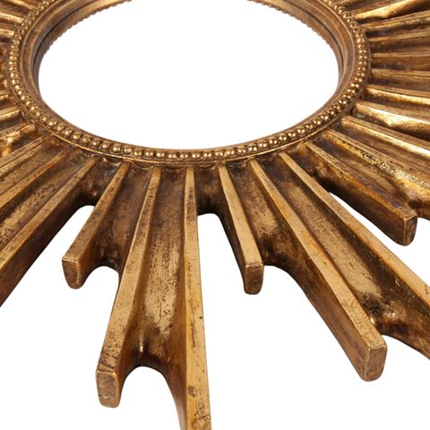 Spiegel Zon 48,5 cm - Goud - Resin