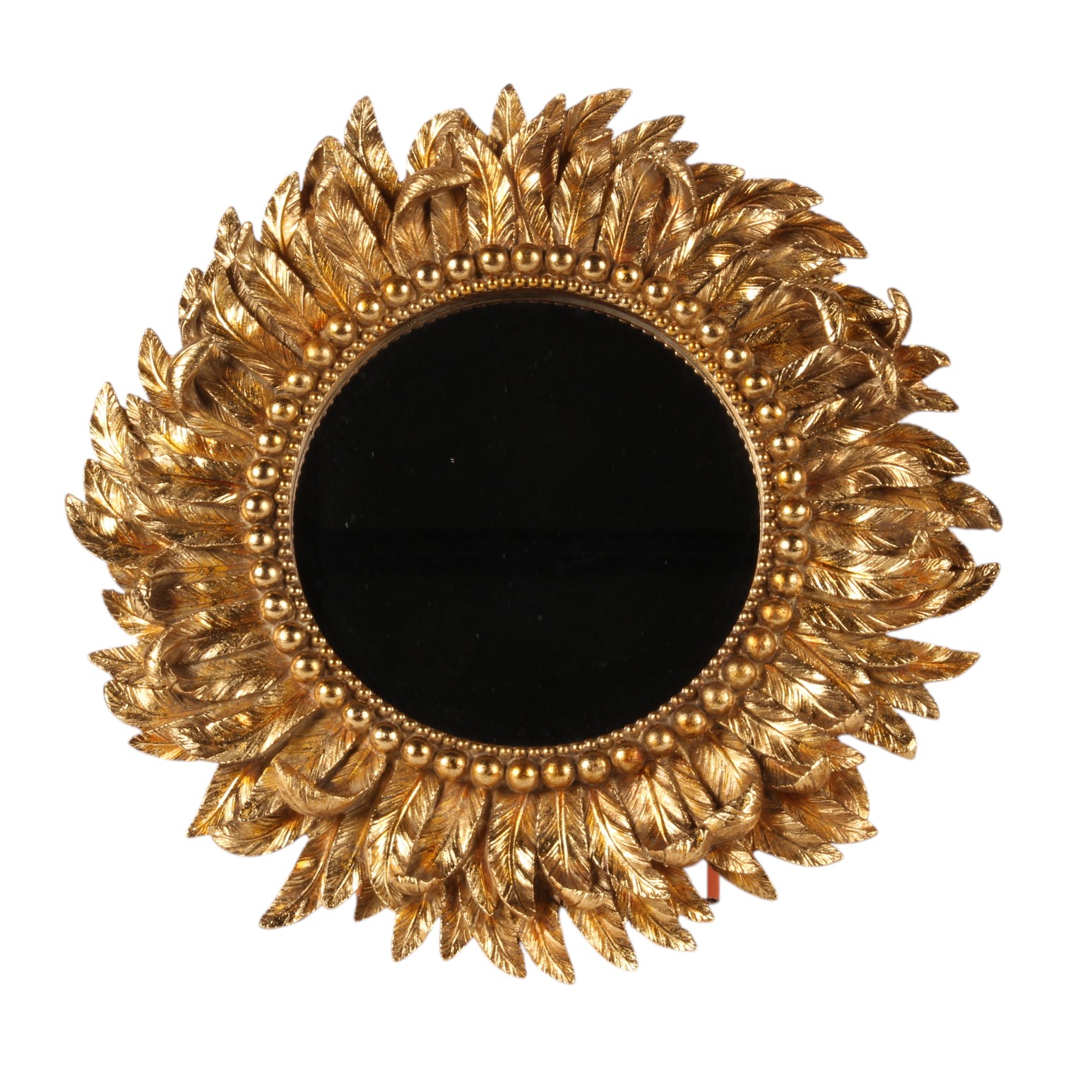 Spiegel Bladeren 39,5 cm - Goud - Resin