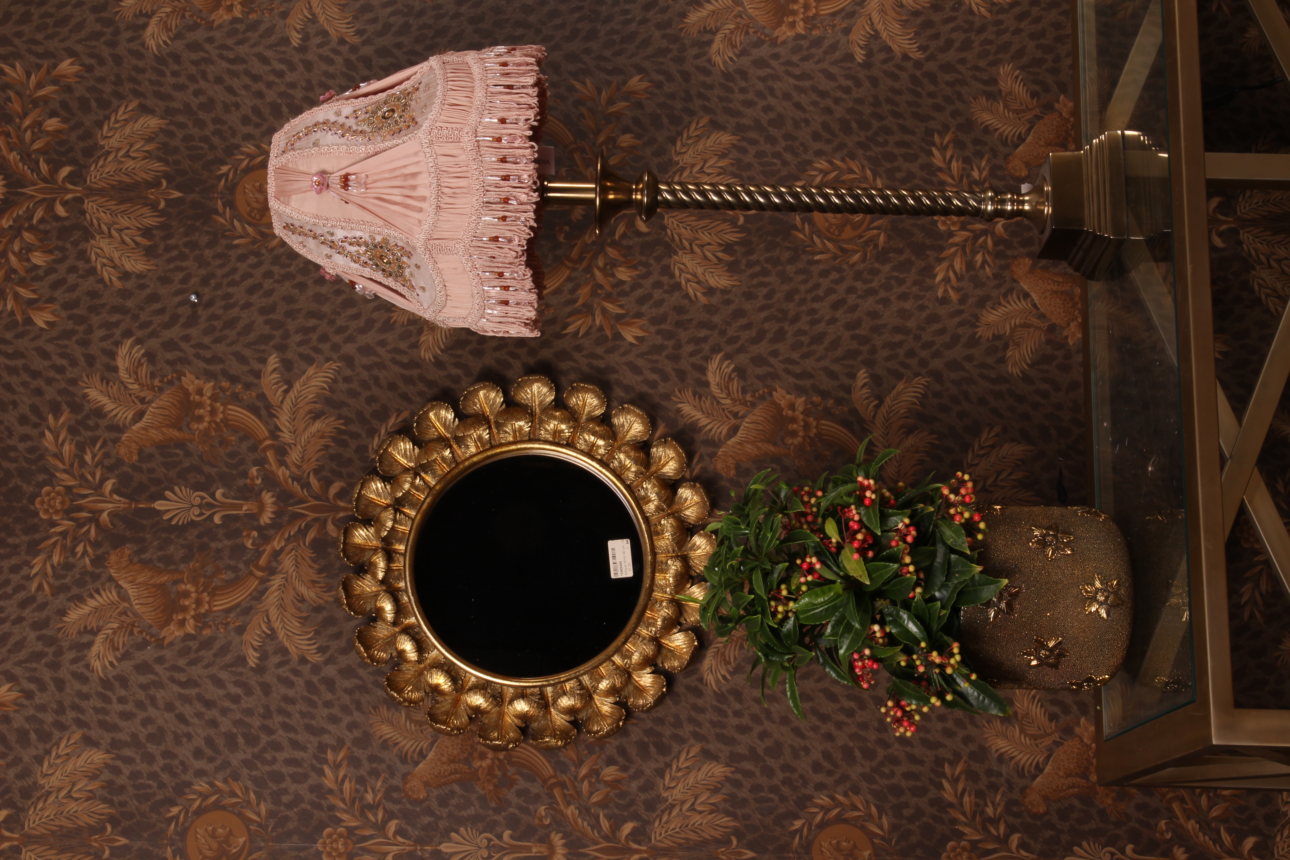 Spiegel Antiek 40 cm - Goud - Resin