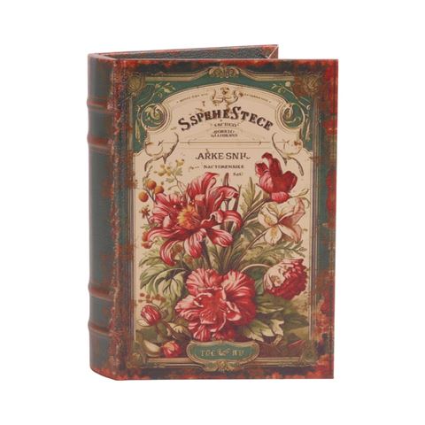 Opbergboek Bloemen 20 cm - Groen