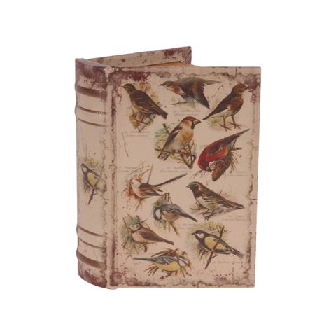 Opbergboek Vogels 15 cm - Beige